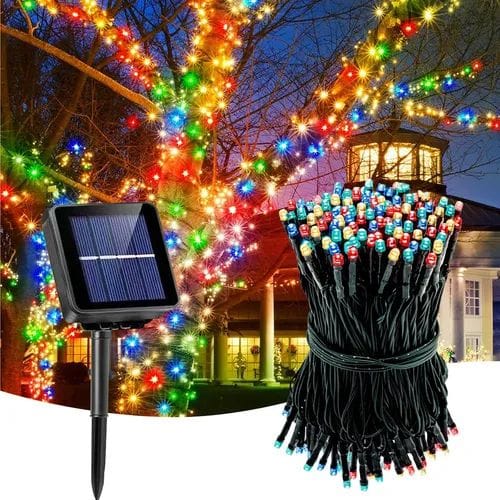 LUCES NAVIDEÑAS CON PANEL S0LAR - Image 1