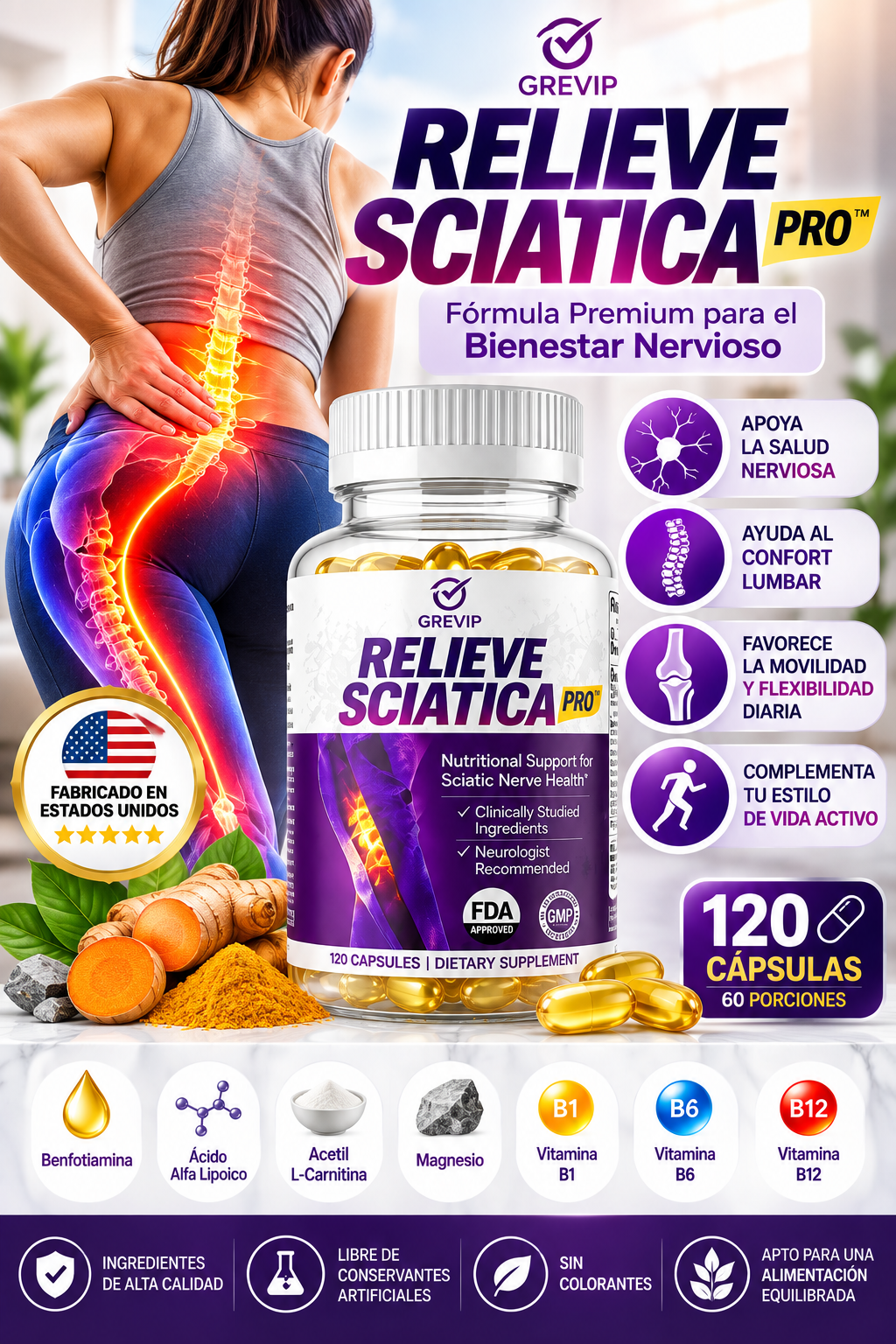 🧠⚡ Relieve Sciatica Pro™ | Fórmula Premium para el Bienestar Nervioso